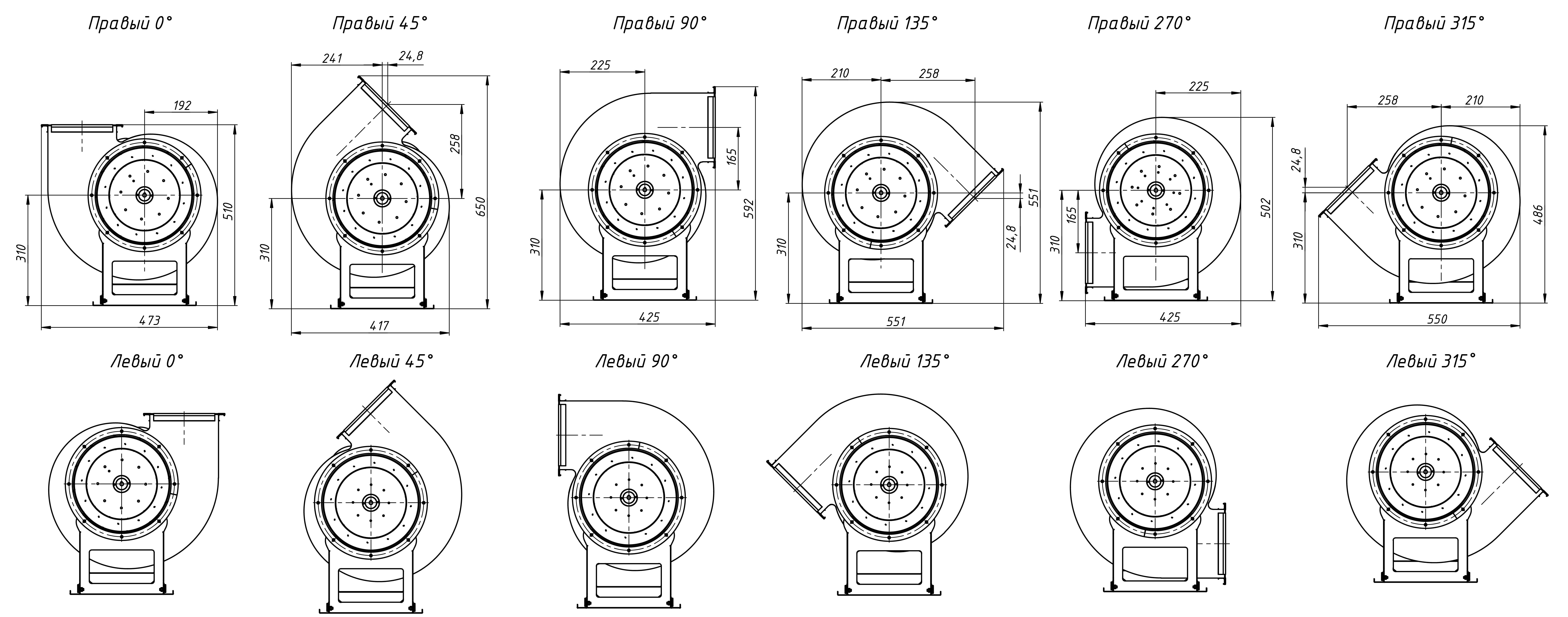Радиальный вентилятор ВР 80-75 №2,5